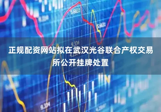 正规配资网站拟在武汉光谷联合产权交易所公开挂牌处置