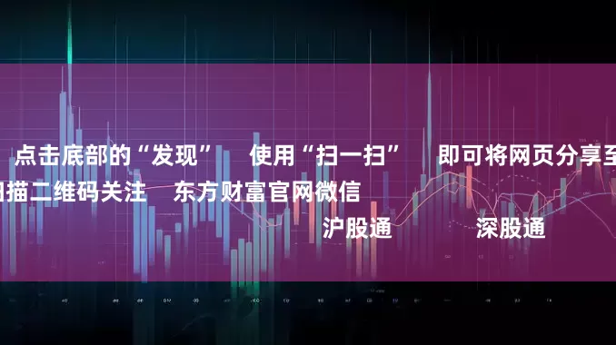 个股配资 点击底部的“发现” 使用“扫一扫” 即可将网页分享至朋友圈 扫描二维码关注 东方财富官网微信 沪股通 深股通 港股